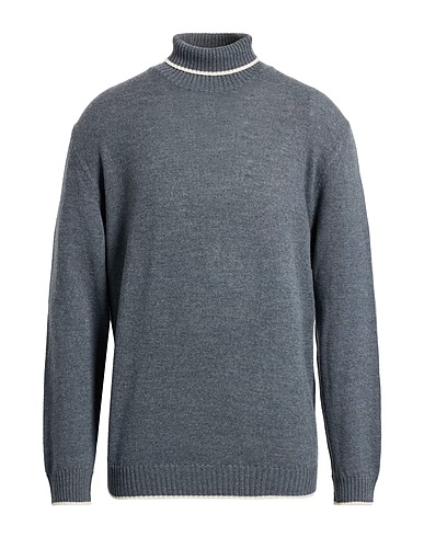 ELEVENTY Rollkragenpullover PLATINUM Grau 100% Wolle