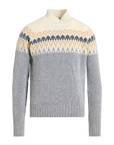 GRAN SASSO Polo neck Ivory 70% Virgin Wool, 30% Polyamide