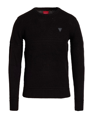 GUESS Jumper Black 95% Acrylic, 5% Wool