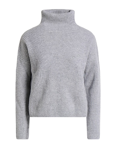 MAX MARA STUDIO Polo neck Grey 80% Wool, 20% Cashmere