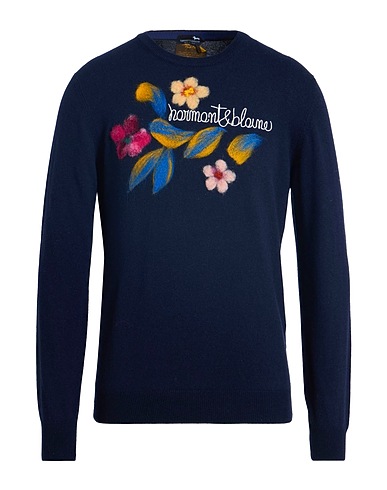 HARMONT & BLAINE Jumper Midnight blue 40% Wool, 30% Viscose, 20% Polyamide, 10% Cashmere
