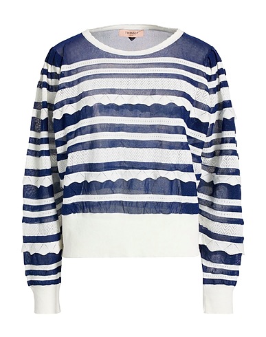 TWINSET Jumper Navy blue 66% Cotton, 19% Polyamide, 15% Polyester