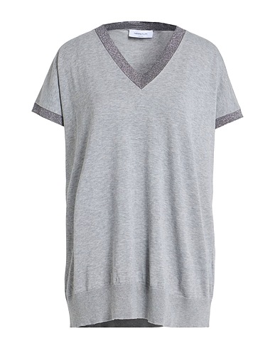 FABIANA FILIPPI Jumper Grey 100% Cotton, Viscose, Polyester