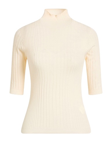 PESERICO Polo neck Cream 100% Virgin Wool