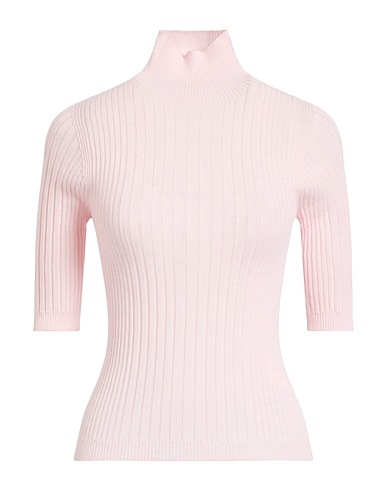PESERICO Rollkragenpullover Hellrosa 100% Schurwolle