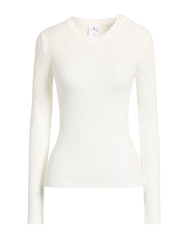 COURRÈGES Sweater White 70% Viscose, 30% Polyester