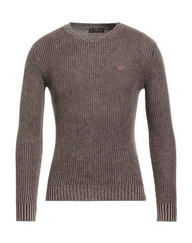 GUESS Jumper Brown 35% Cotton, 35% Modal, 30% Polyamide