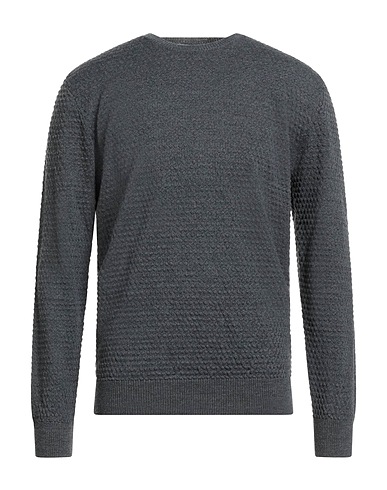 BECOME Pullover Braungrau 50% Merinowolle, 50% Acryl