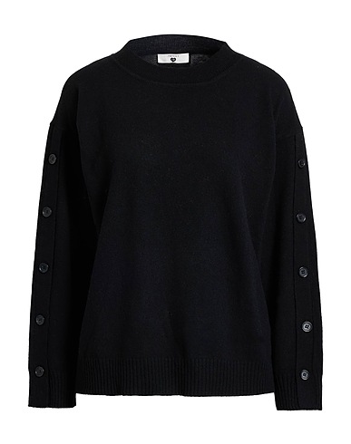 TWINSET Jumper Black 30% Cotton, 30% Polyamide, 25% Wool, 12% Viscose, 3% Cashmere