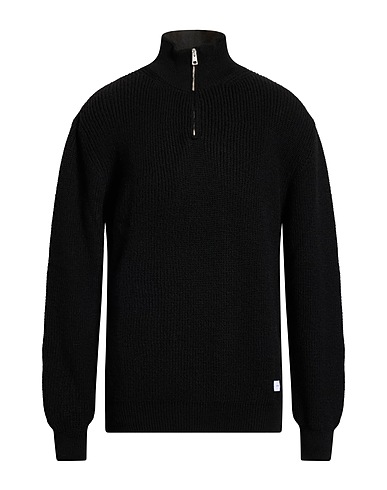 SHOE Jumper with zip Black 74% Acrylic, 26% Polyester