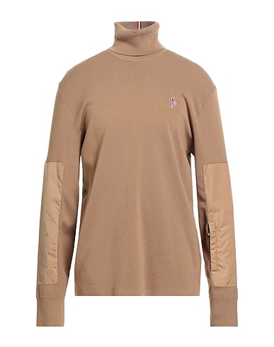 MONCLER GRENOBLE Rollkragenpullover Kamel 95% Schurwolle, 5% Polyester