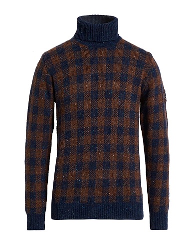 ROŸ ROGER'S Polo neck Midnight blue 60% Wool, 20% Viscose, 20% Polyamide