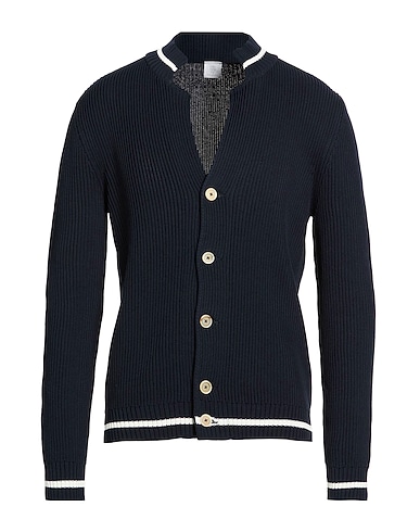 ELEVENTY Cardigan PLATINUM Midnight blue 100% Cotton