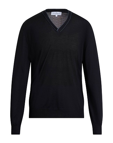 FERRAGAMO Jumper Black 59% Virgin Wool, 32% Silk, 9% Cashmere