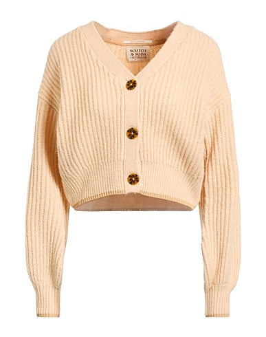 MAISON SCOTCH Cardigan Beige 45% Acrilico, 30% Poliestere, 10% Lana, 8% Poliammide, 7% Lana di alpaca