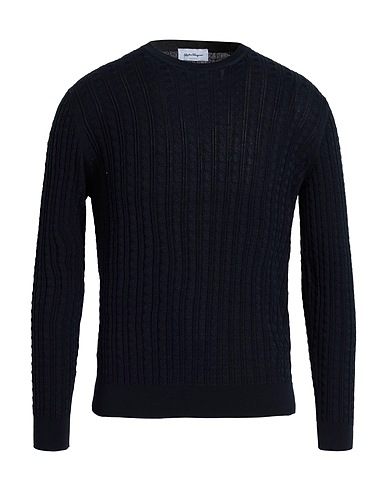 FERRAGAMO Jumper Midnight blue 100% Cotton