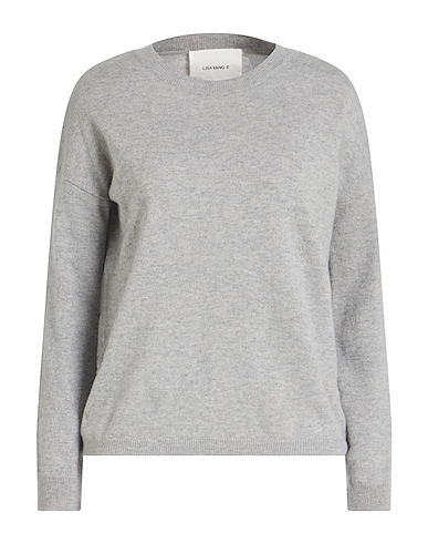 LISA YANG Cashmere blend Light grey 100% Cashmere
