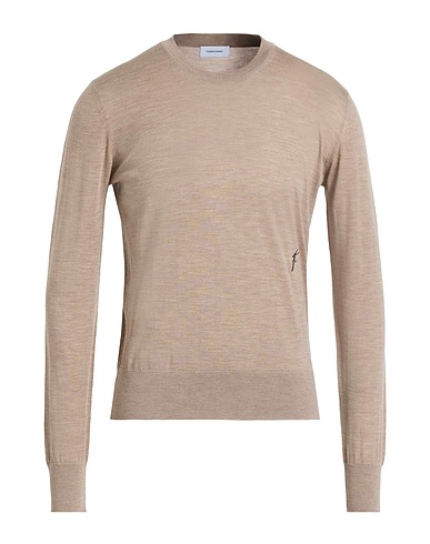 FERRAGAMO Pullover Beige 100% Schurwolle