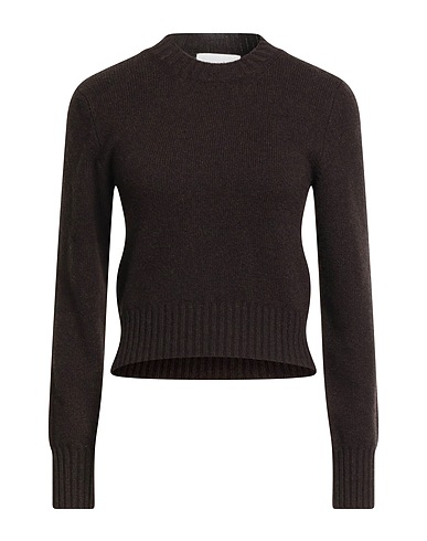 AMI ALEXANDRE MATTIUSSI Cashmere jumper Dark brown 97% Cashmere, 3% Wool