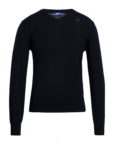 K-WAY Jumper Black 100% Virgin Wool