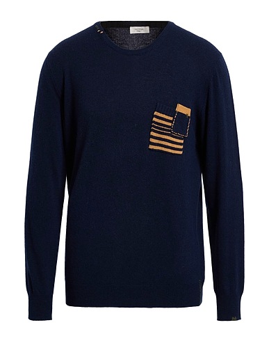 BECOME Sweater Navy 40% Merino Wool, 30% Viscose, 20% Polyamide, 10% Cashmere