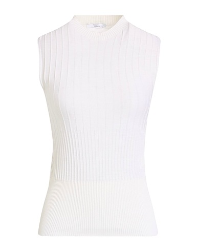 PESERICO Sleeveless sweater EASY Cream 100% Merino Wool