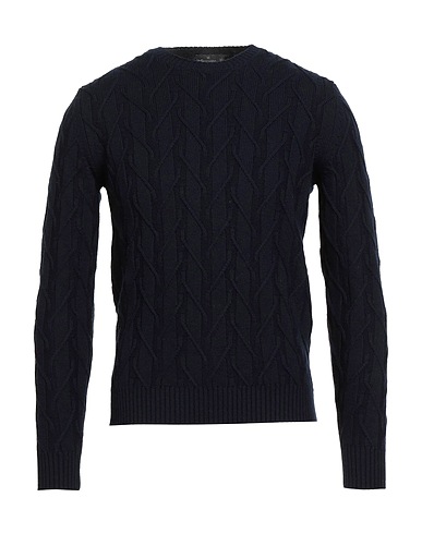 FERRANTE Sweater Midnight blue 100% Merino Wool