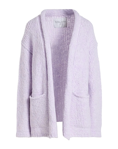 FORTE_FORTE Cardigan Lilac 55% Acrylic, 17% Mohair wool, 17% Wool, 11% Polyamide