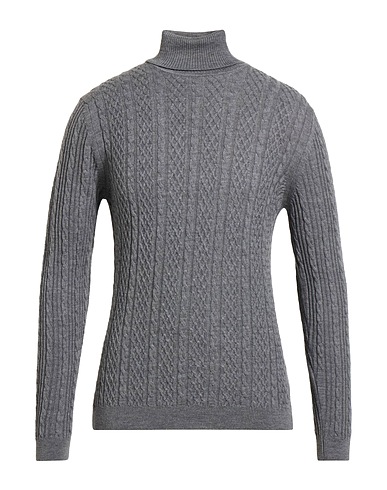 DANIELE FIESOLI Polo neck Grey 100% Merino Wool