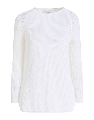 MAX MARA Sweater LEISURE Ivory 66% Cotton, 34% Linen
