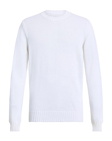 BECOME Pullover Panna 100% Lana Vergine