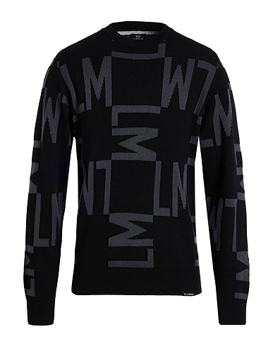 LA MARTINA Pullover Schwarz 63% Baumwolle, 25% Wolle, 12% Polyamid, Polyester