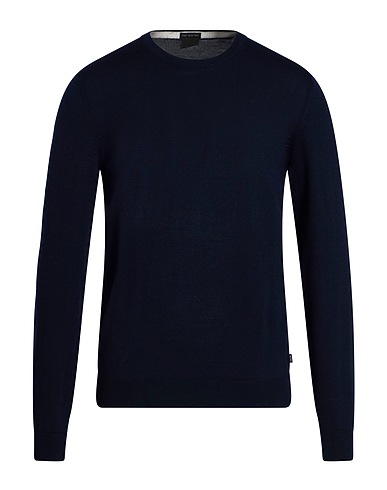 BOSS HUGO BOSS Sweater Midnight blue 100% Virgin Wool