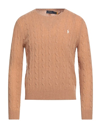 POLO RALPH LAUREN Jumper Camel 90% Wool, 10% Cashmere