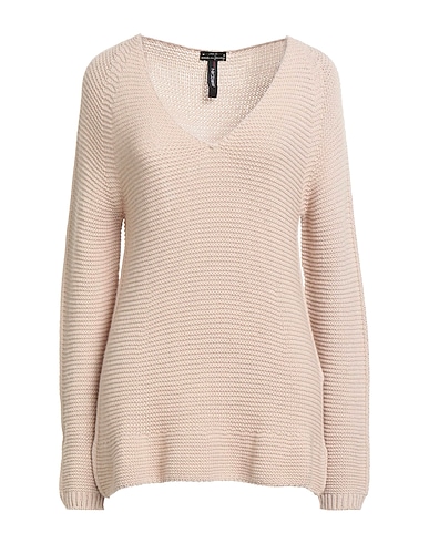 MARC CAIN プルオーバー ベージュ アクリル 38% / コットン 35% / バージンウール 14% / 毛（アルパカ） 13%