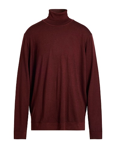 BOSS HUGO BOSS Rollkragenpullover Schokobraun 90% Schurwolle, 10% Seide