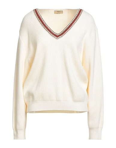 PHO Firenze Pullover Avorio 55% Viscosa, 30% Poliestere, 15% Poliammide