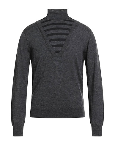 DANIELE ALESSANDRINI Polo neck Grey 100% Merino Wool