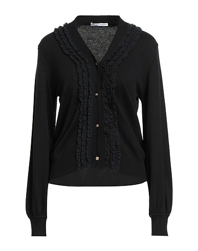 RAFFAELA D'ANGELO Strickjacke Schwarz 35% Polyamid, 30% Viskose, 30% Wolle, 5% Kaschmir