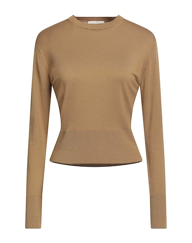 FILIPPO DE LAURENTIIS KNITWEAR Sand 100% Super 120s Wool