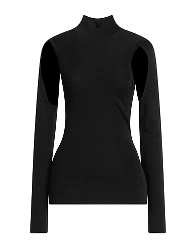 HELMUT LANG Turtleneck Black 80% Viscose, 18% Nylon, 2% Elastane