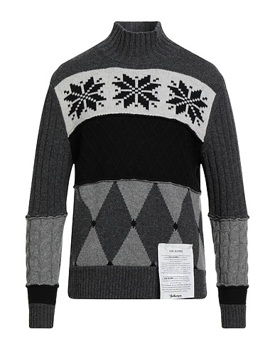 BALLANTYNE Turtleneck Charcoal 100% Wool
