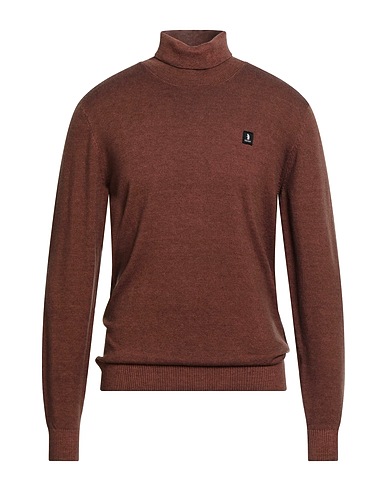 REFRIGUE Polo neck Brown 50% Wool, 50% Nylon