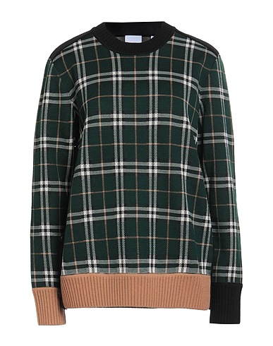 BURBERRY Pullover Dunkelgrün 52% Merinowolle, 48% Polyester, Polyamid