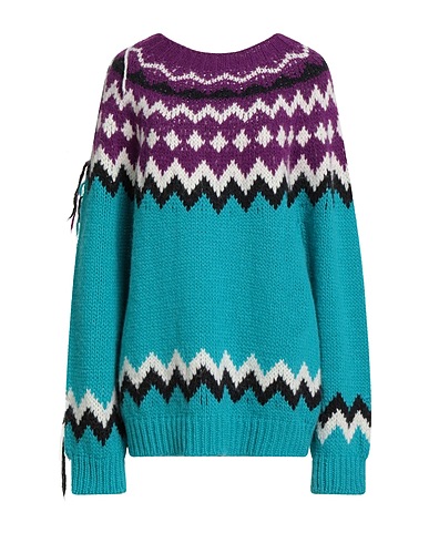 PDR PHISIQUE DU ROLE Pullover Tūrkis 50% Merinowolle, 25% Alpakawolle, 25% Acryl