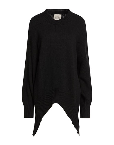 N.O.W. ANDREA ROSATI CASHMERE Sweater Black 30% Wool, 30% Viscose, 20% Cashmere, 20% Nylon