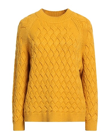 WHITE WISE Πουλόβερ Ώχρα 51% Βισκόζη, 28% Πολυεστέρας, 21% Νάιλον