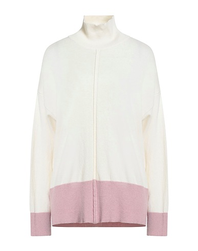 N.O.W. ANDREA ROSATI CASHMERE Polo neck Pink 30% Wool, 30% Viscose, 20% Cashmere, 20% Nylon