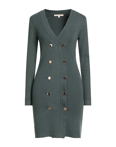 WHITE WISE Sheath dress Dark green 51% Viscose, 28% Polyester, 21% Nylon