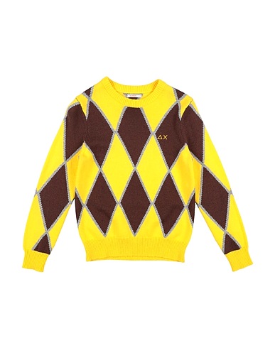 SUN 68 Jumper Yellow 47% Merino Wool, 38% Viscose, 10% Polyamide, 5% Cashmere